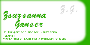 zsuzsanna ganser business card